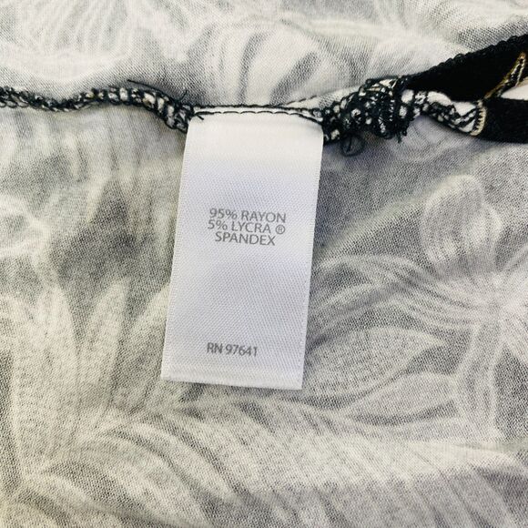 J Jill Wearever Leaf Floral Stretchy Sleeveless Tropical Soft Comfy Tank Top M - Picture 4 of 10